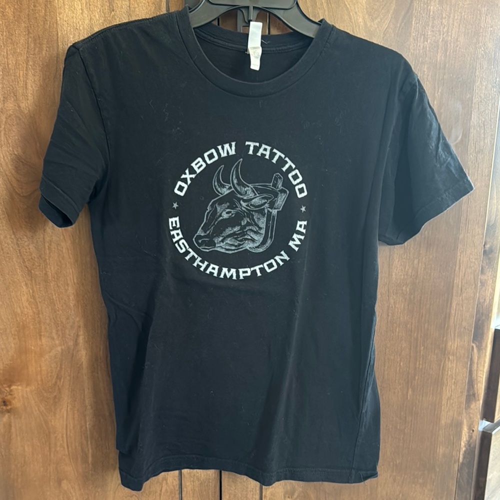 Black Graphic T-Shirt with Bull Design